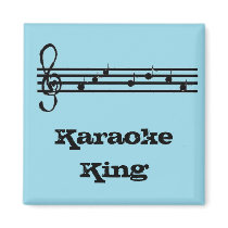 Karaoke King - magnet by seashell2 Karaoke King - magnet