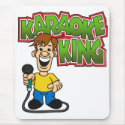 Karaoke King Mousepad by wislander Karaoke King Mousepad