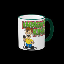 Karaoke King Mug mugs