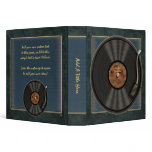 Karaoke LP Vinyl Record  1.5" Avery Binder