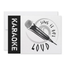 Karaoke Microphone Sing it out LOUD Announcements