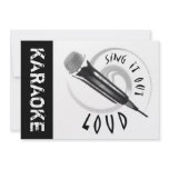 Karaoke Microphone Sing it out LOUD Announcements
