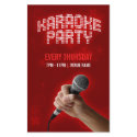 Karaoke Party flyer by BluePlanet Karaoke Party flyer