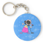 karaoke queen-blue key chain