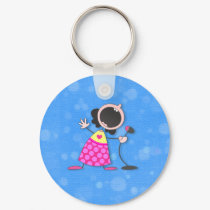 karaoke queen-blue keychains