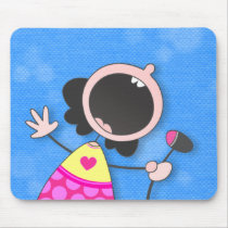 Karaoke Queen mousepads by Toonboy Karaoke Queen mousepads