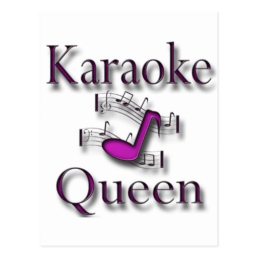 Karaoke Queen Postcards & Postcard Template Designs Zazzle