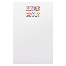 Karaoke Rocks Stationery Paper