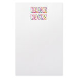 Karaoke Rocks Stationery Paper