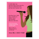 KARAOKE Singing Party Girls Night Out Birthday Personalized Invites