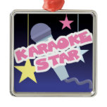 karaoke star christmas tree ornaments