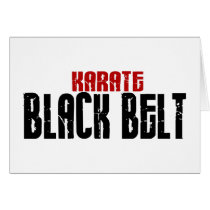 Karate Black Belt Karate Greeting Cards