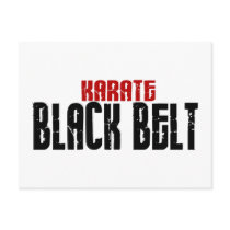 Karate Black Belt Karate Post Card
