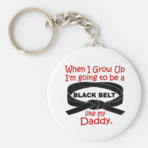 KARATE Black Belt Like My Daddy 1 Key Chain
