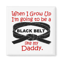 KARATE Black Belt Like My Daddy 1 magnets