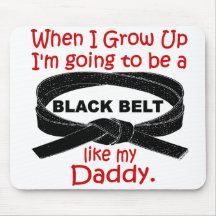 KARATE Black Belt Like My Daddy 1 Mouse Pad