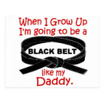 KARATE Black Belt Like My Daddy 1 Post Card
