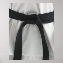 Karate black belt print