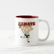 KARATE - Blond Girl T-shirts and Gifts Mugs