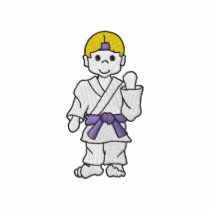 Karate Boy embroidered shirts