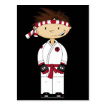 Karate Boy Postcard