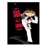 Karate Boy Postcard