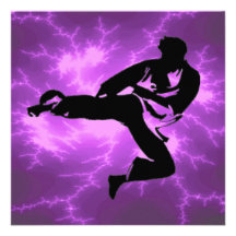 Karate Boys Bday Party Custom Invitations