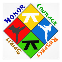 Karate Boys Bday Party Custom Invites