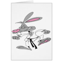 Karate-Bunny Greeting Card