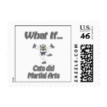 Karate cat postage