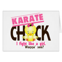 Karate Chick 1 Greeting Card