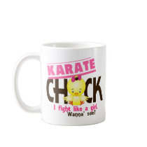 Karate Chick 1 mugs by chicktees Karate Chick 1 mugs