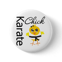 Karate Chick Pinback Buttons