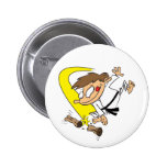 Karate-Chop Pinback Button