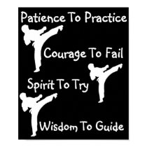 karate class posters