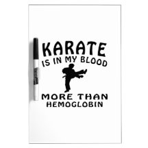 Karate Design Dry-Erase Whiteboard