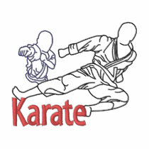 Karate embroidered shirts