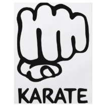 karate fist icon flyers
