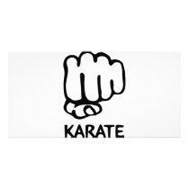 karate fist icon photo cards