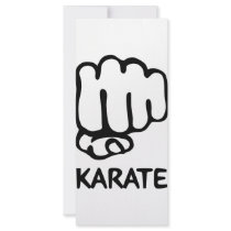 karate fist icon rack cards