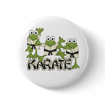 Karate Frogs Tshirts and Gifts Pin