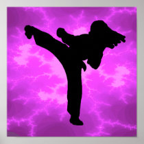Karate Girl Print