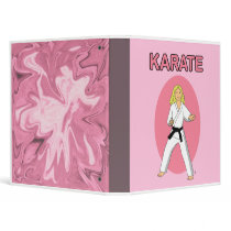 Karate Girl School Binder Scrapbook Album