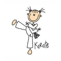 Karate Girl Tshirts and Gifts by stick_figures Karate Girl Tshirts and Gifts