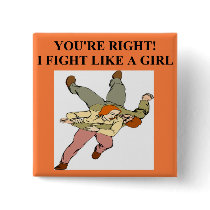 karate girl / woman buttons by jimhartley karate girl / woman buttons