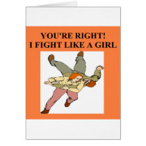 karate girl / woman cards