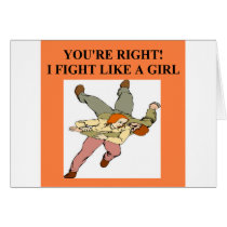 karate girl / woman cards