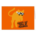 Karate KAT (cat) takes no prisoners Cards