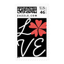 Karate Kat flowering-heart love stamp