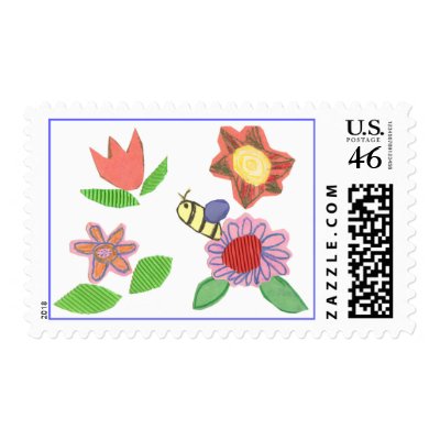 Karate Kat garden stamp